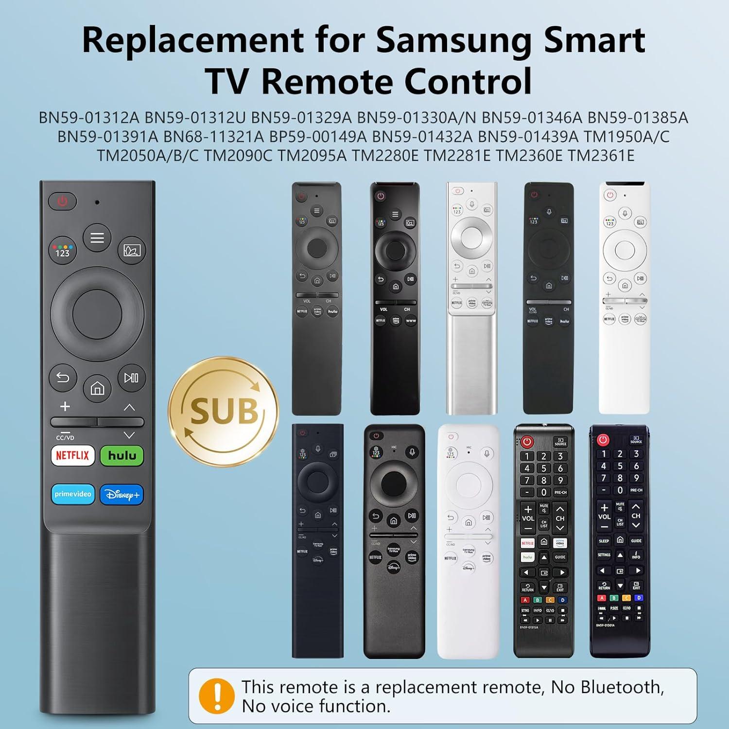 Control Remoto Reemplazo Universal Tuovar para TV Samsung 4K 8K