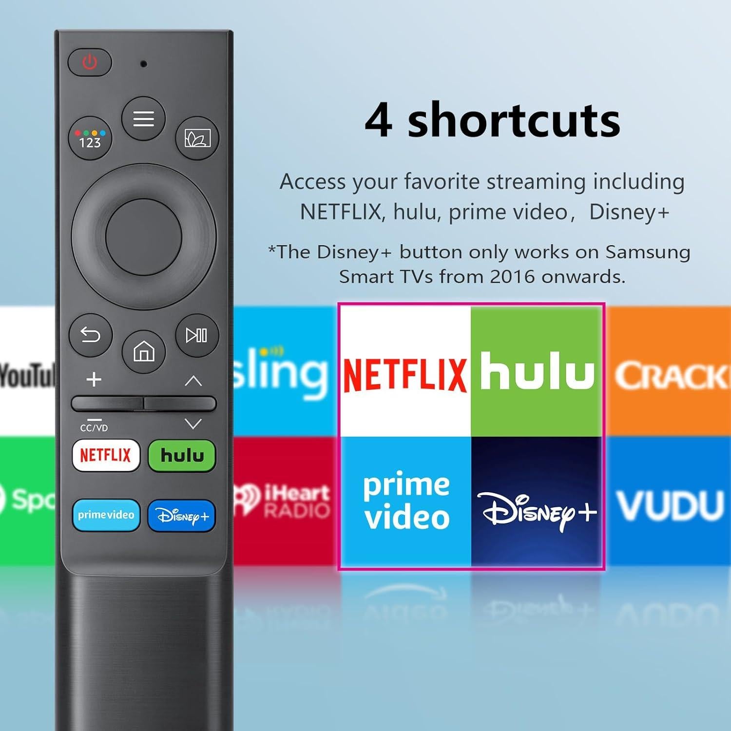 Control Remoto Reemplazo Universal Tuovar para TV Samsung 4K 8K