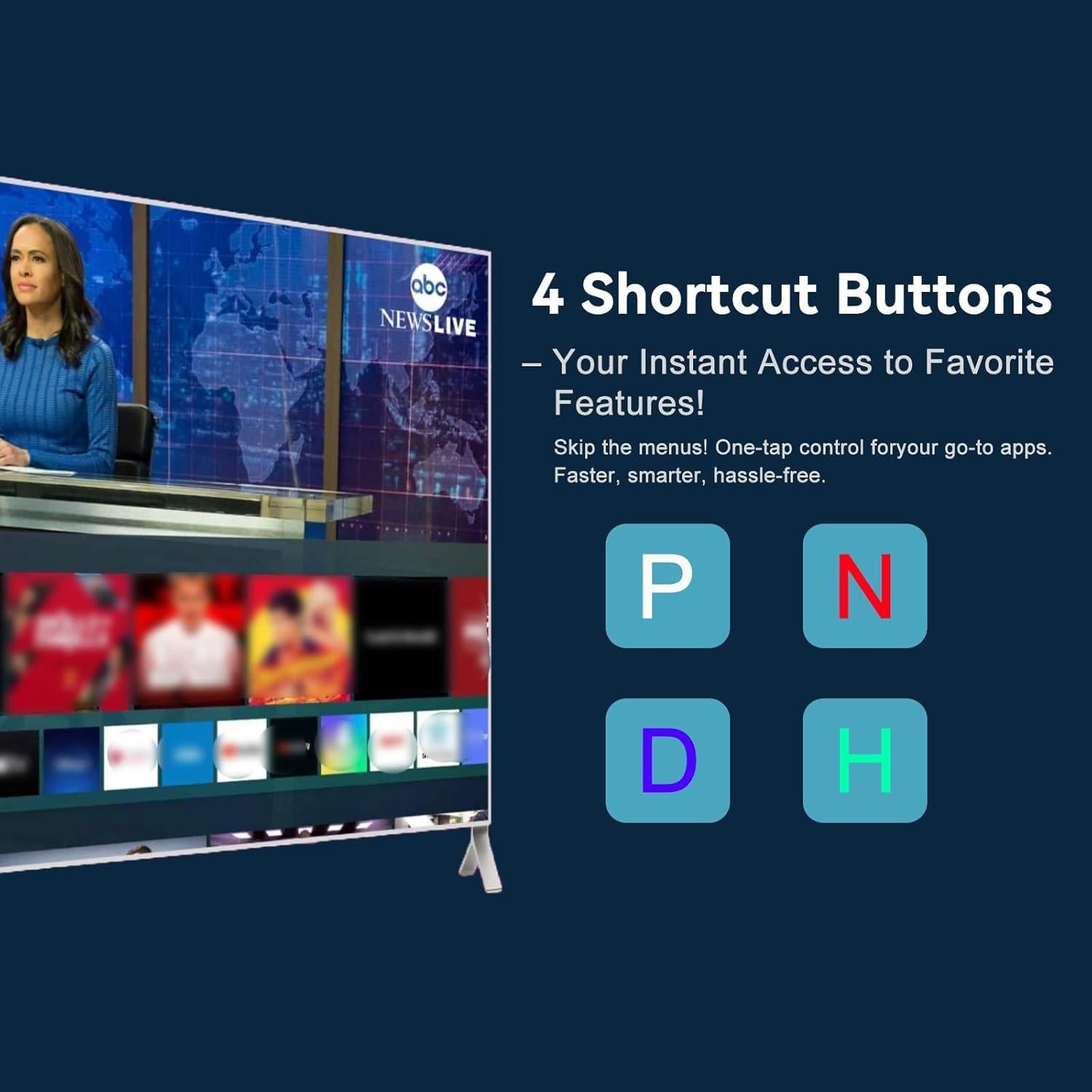 Control Remoto de Voz OROSAUR para TV Inteligente Toshiba/Insignia