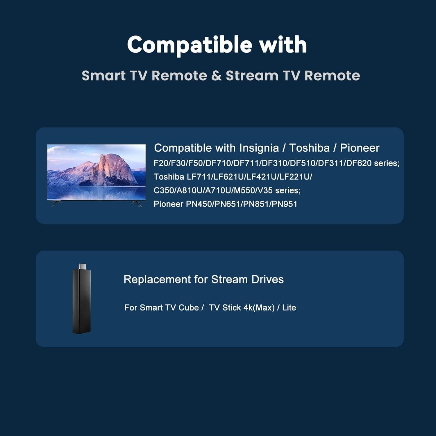 Control Remoto de Voz OROSAUR para TV Inteligente Toshiba/Insignia