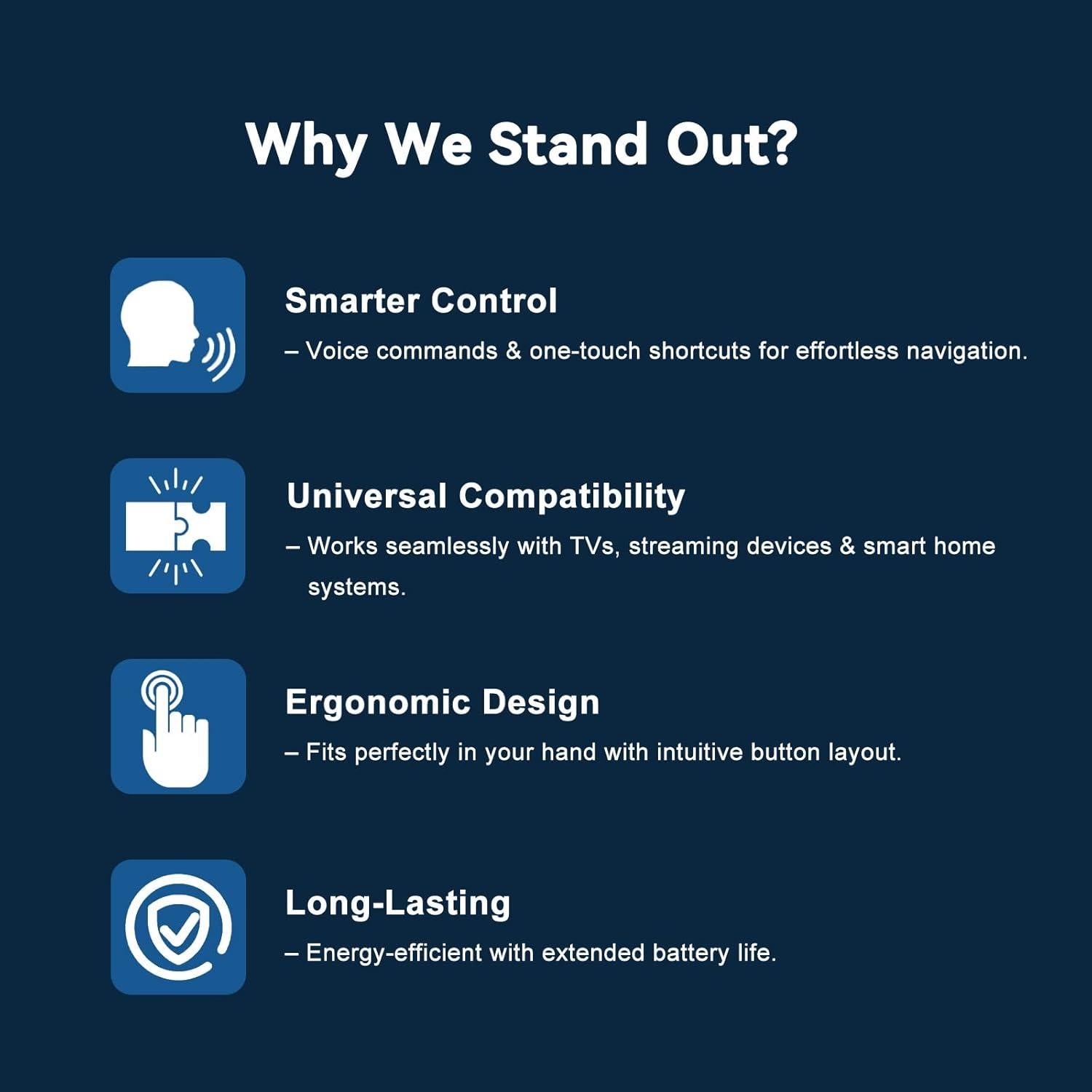 Control Remoto de Voz OROSAUR para TV Inteligente Toshiba/Insignia