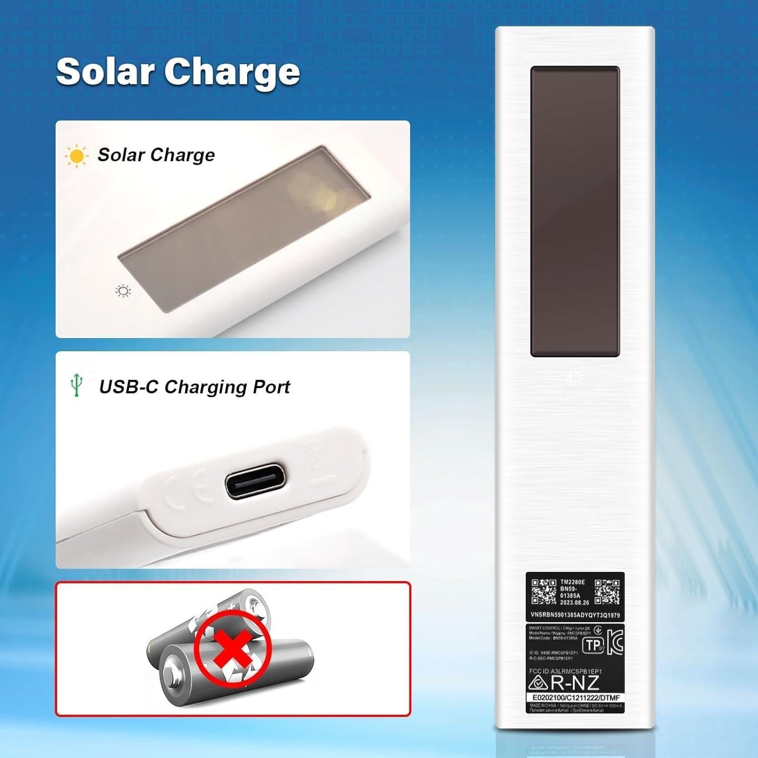 Control Remoto de Voz Solar AYWHP BN59-01391A para Samsung TV
