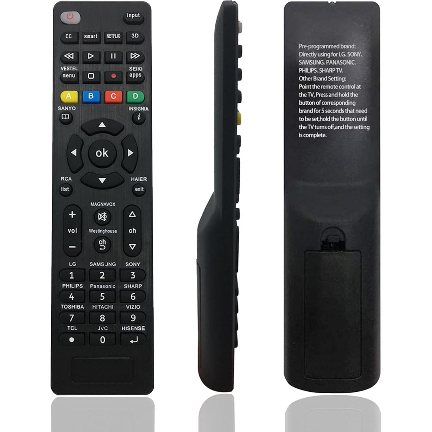 Control Remoto Universal NJALNKHM para TVs Samsung, LG, Sony