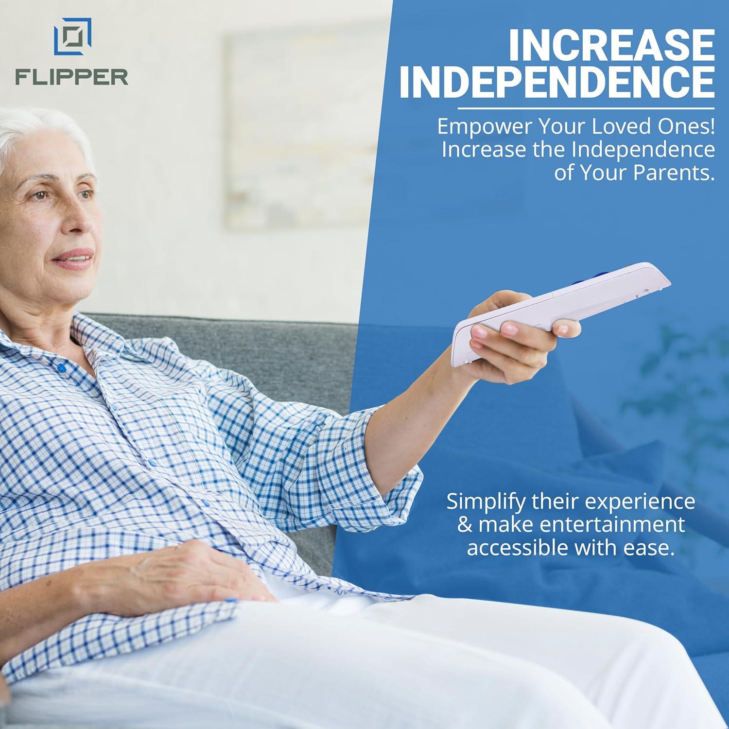 Control Remoto Universal Flipper Botón Grande para TV