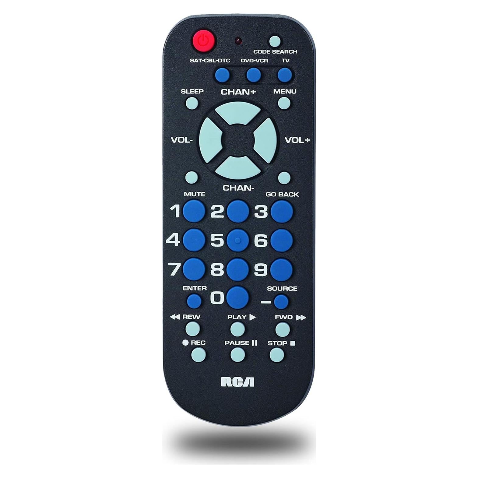 Control Remoto Universal RCA RCR503BE para 3 Dispositivos