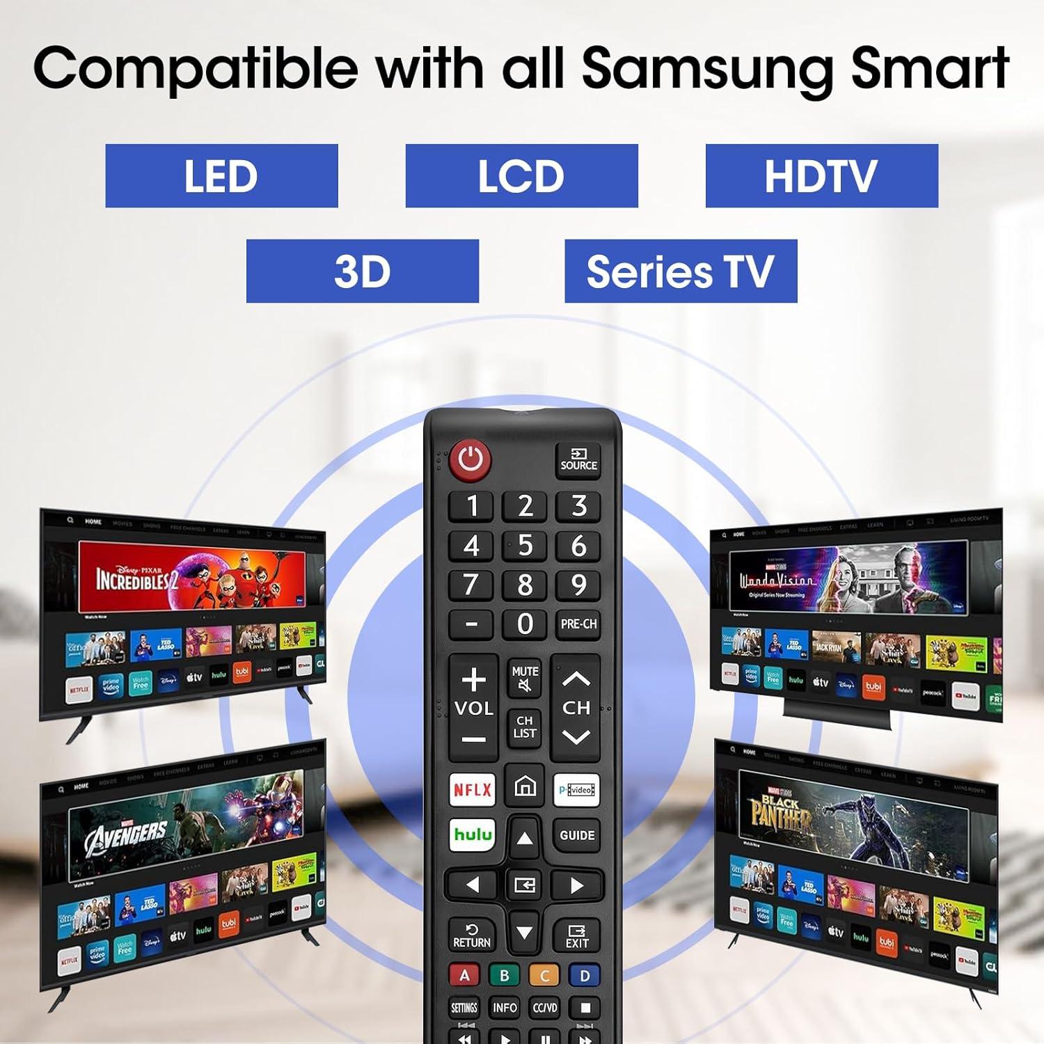 Paquete de 3 controles remotos YesBes para TV Samsung