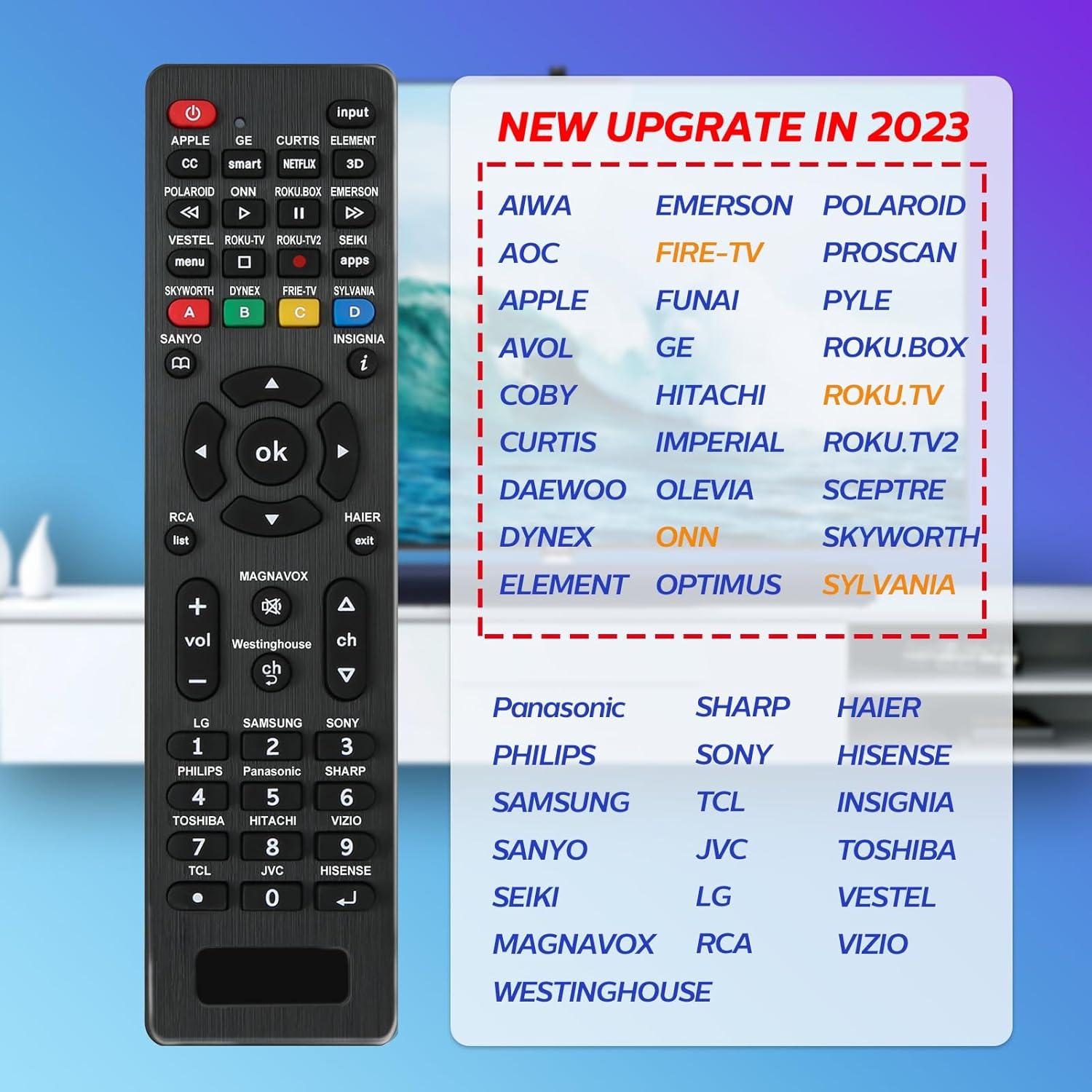 Control Remoto Universal para TV RCA, LG, Samsung, Sony y Más