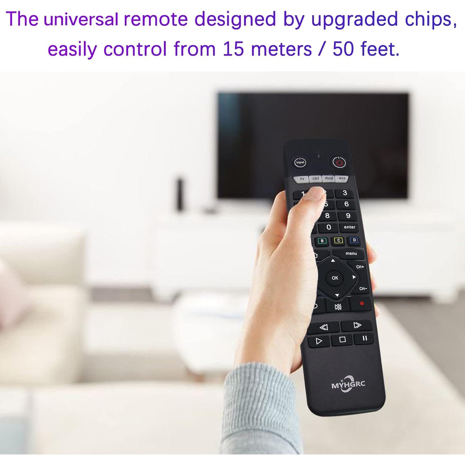 Control Remoto Universal MYHGRC 4 en 1 para TV y Audio