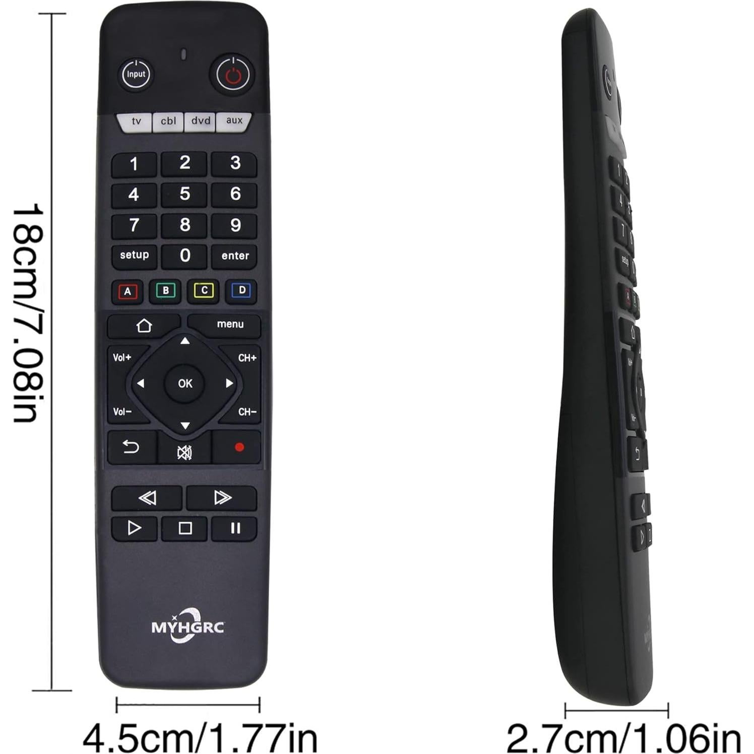 Control Remoto Universal MYHGRC 4 en 1 para TV y Audio