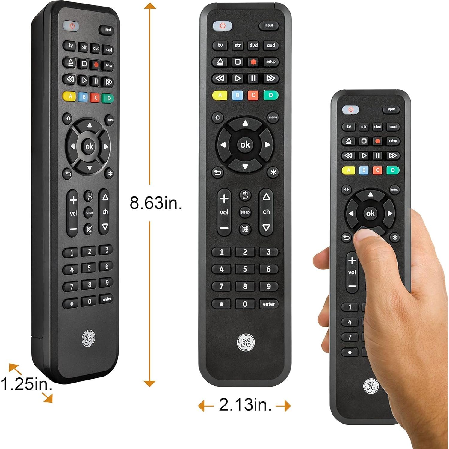 Control Remoto Universal GE 4 Dispositivos para Roku y Fire TV