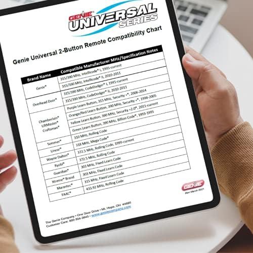 Control Remoto Universal Genie ACSCTG-UNIV2 para Garaje 2 Botones