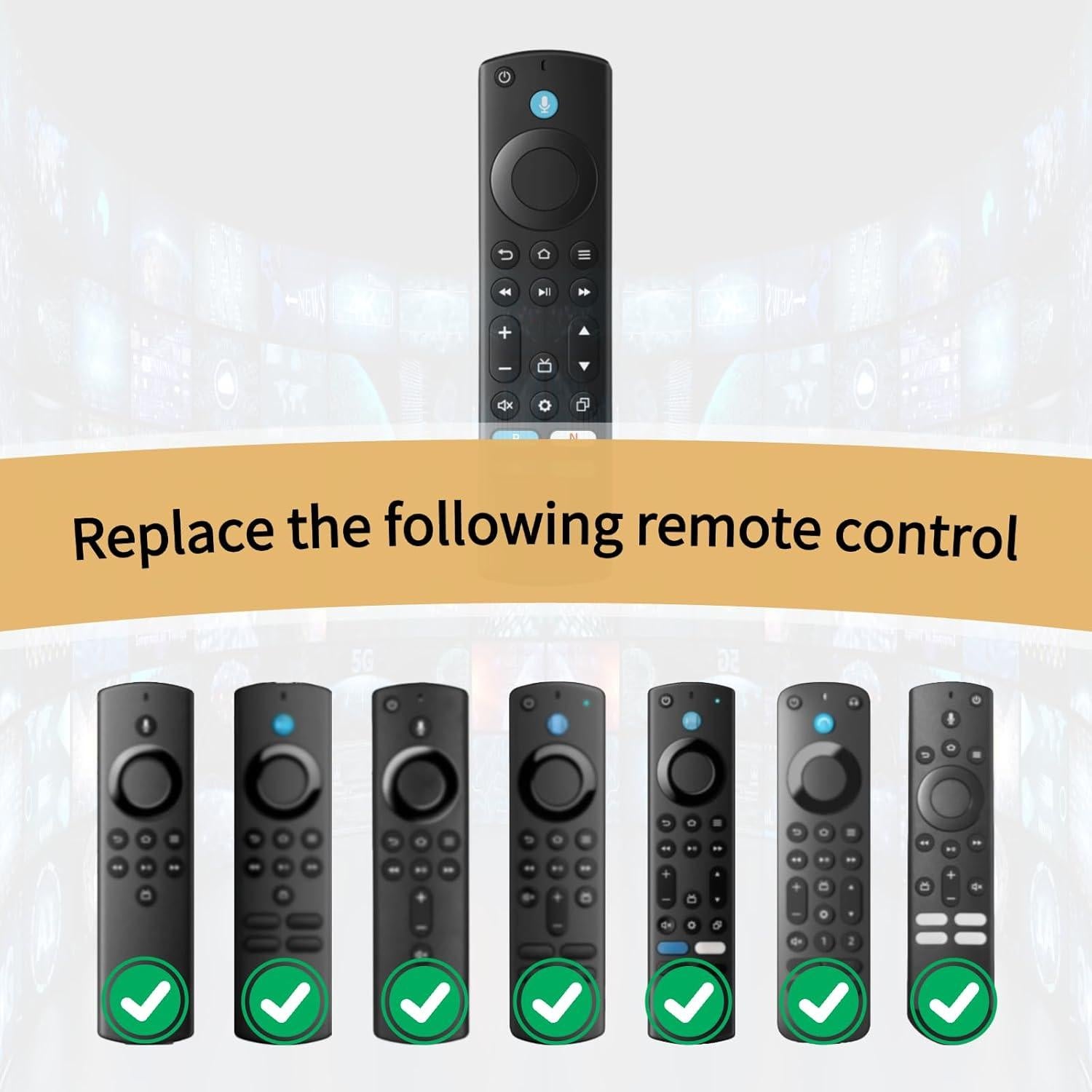 Control Remoto de Voz ORQRQO para TV Stick y Televisores Inteligentes