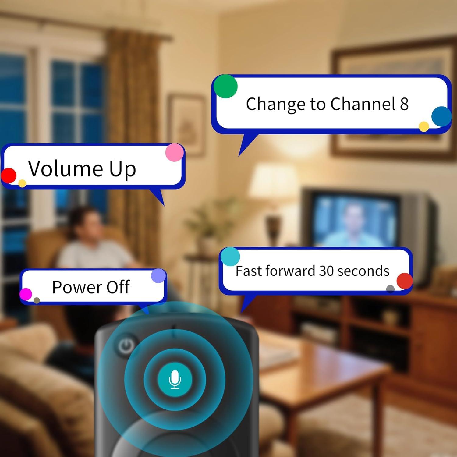Control Remoto de Voz ORQRQO para TV Stick y Televisores Inteligentes