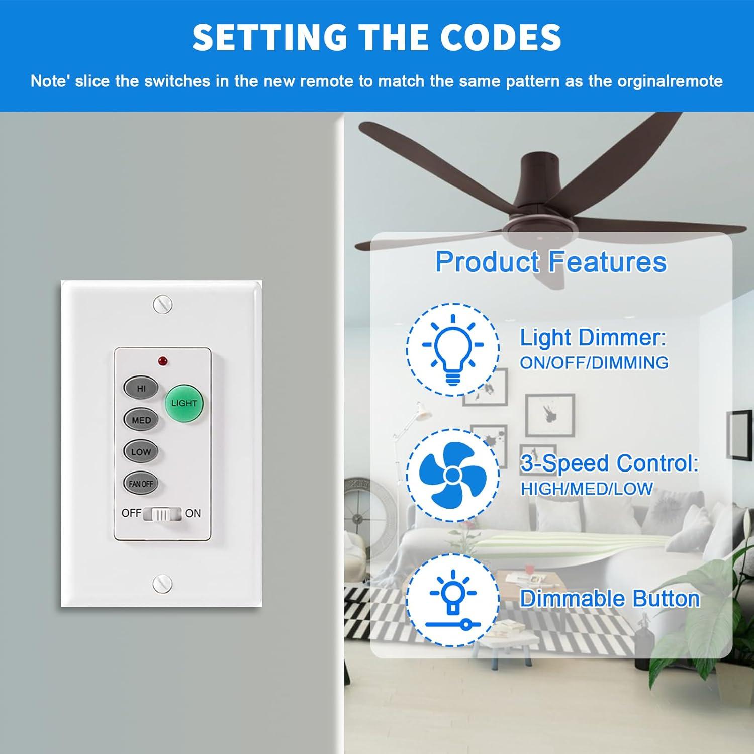 Control Remoto Universal para Ventilador de Techo Greenbell