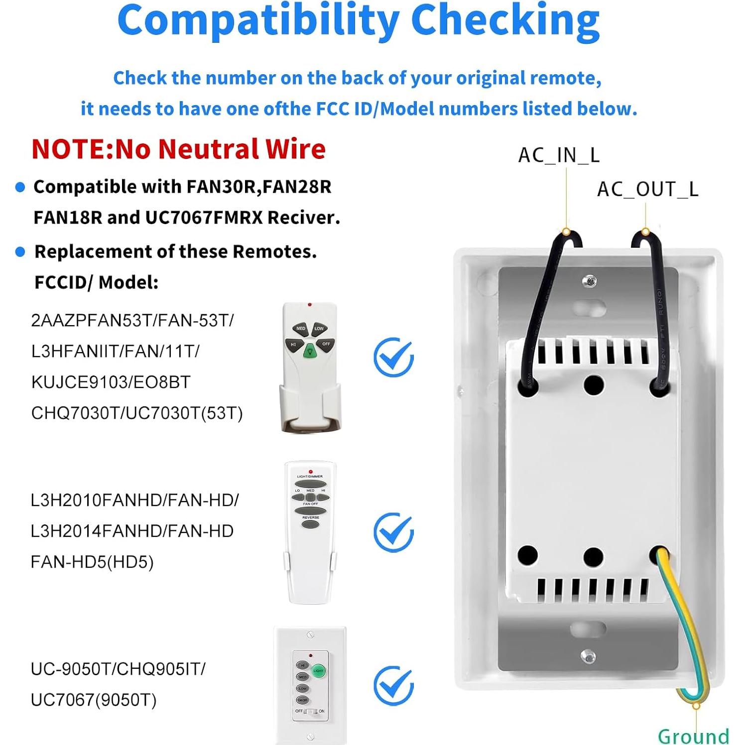 Control Remoto Universal para Ventilador de Techo Greenbell