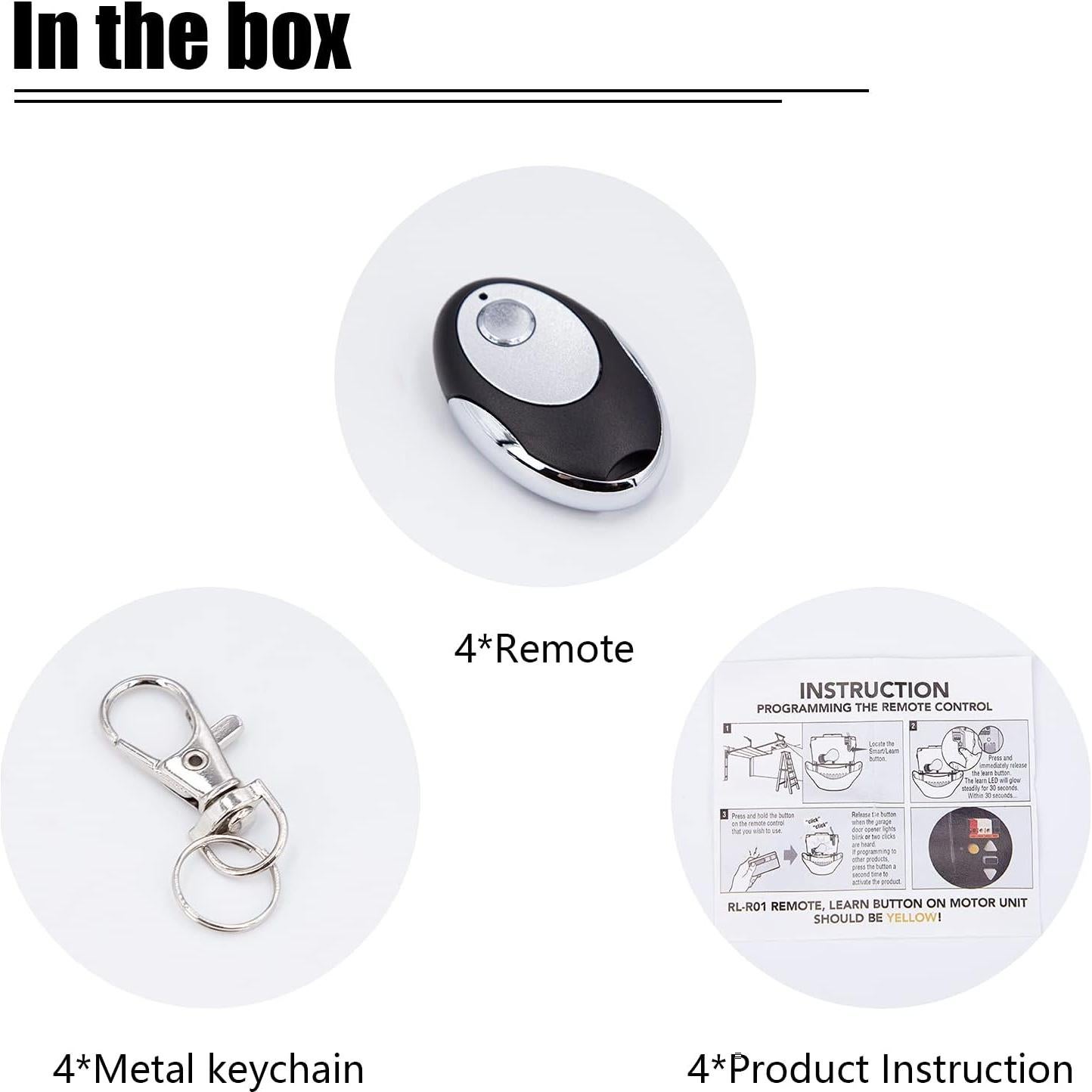 Control Remoto de Puerta de Garage LAWOHO Amarillo 1 Botón
