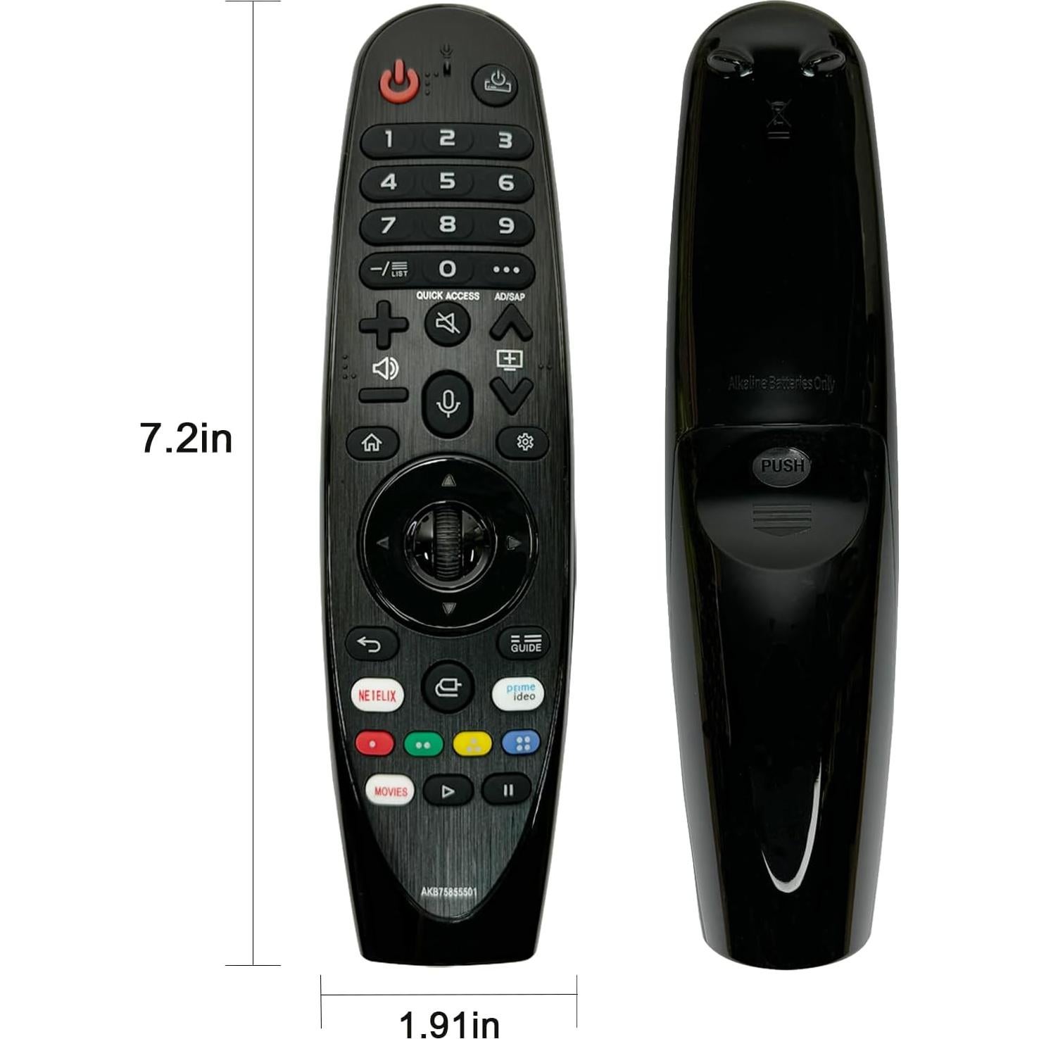 Control Remoto de Voz LG MR20GA AKB75855501 Compatible 2018-2023