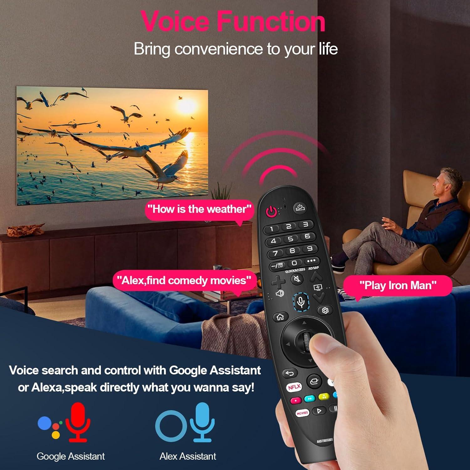 Control Remoto Mágico LG AKB75855501 con Voz y Puntero