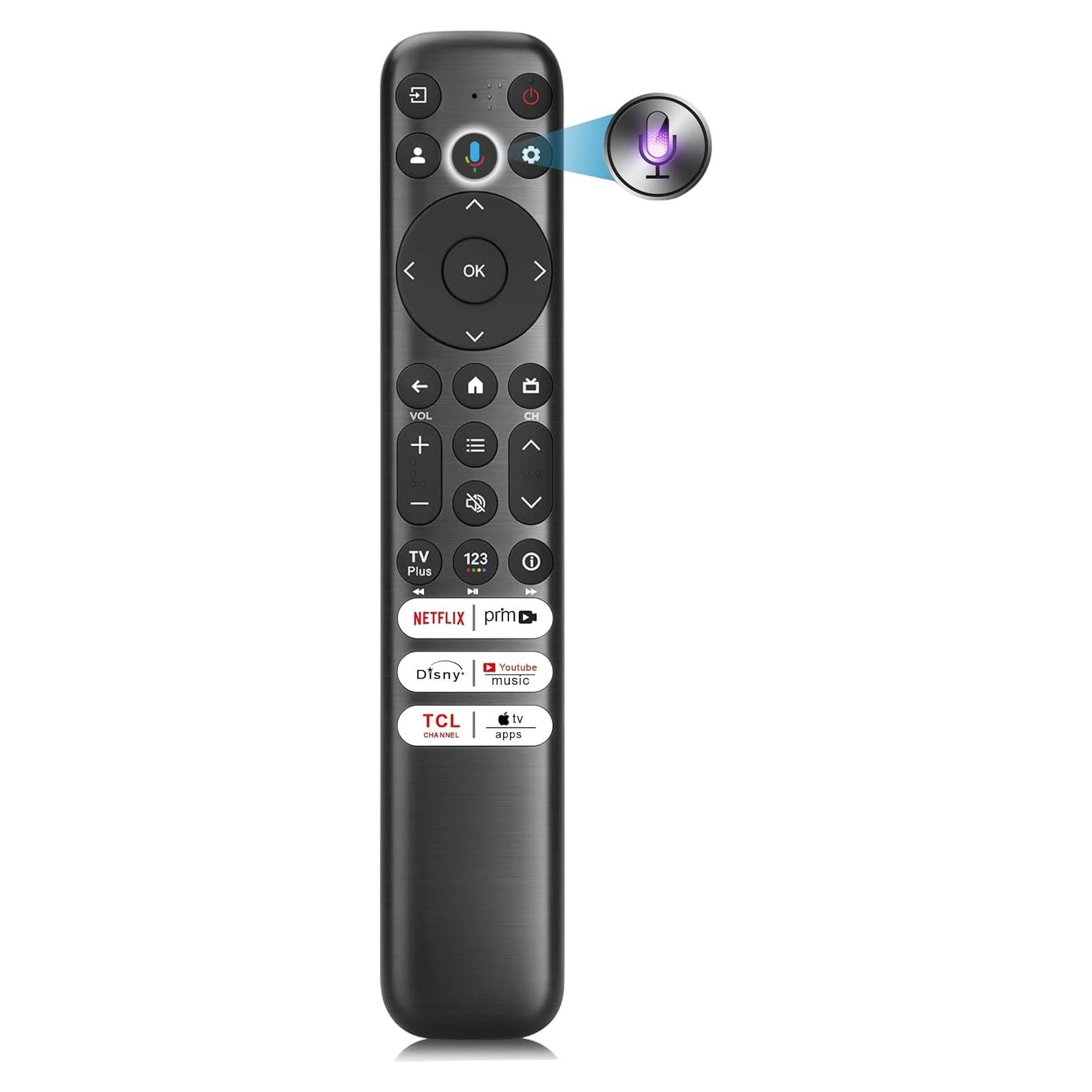 Control Remoto Universal TCL 2026 con Voz y Bluetooth
