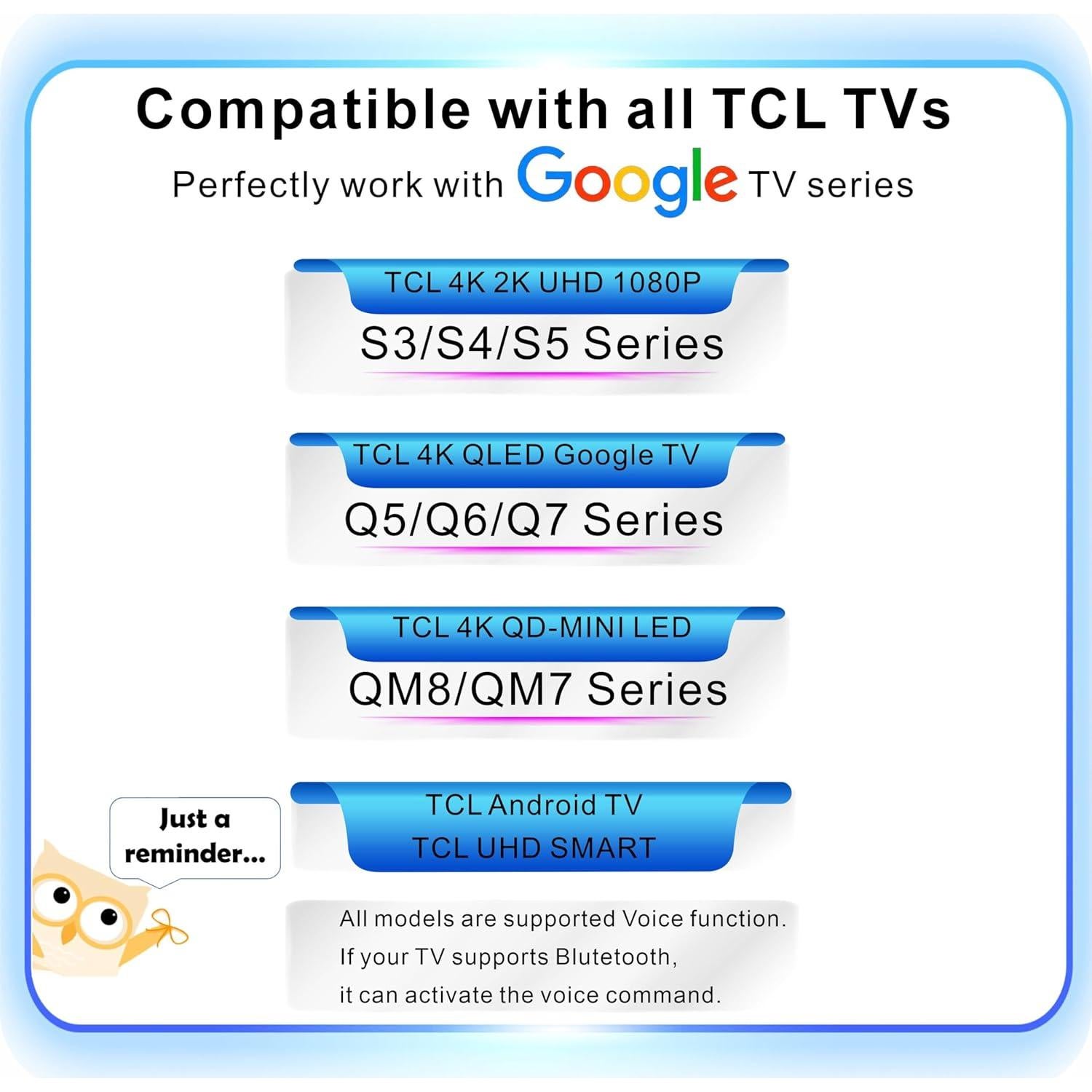 Control Remoto Universal TCL 2026 con Voz y Bluetooth