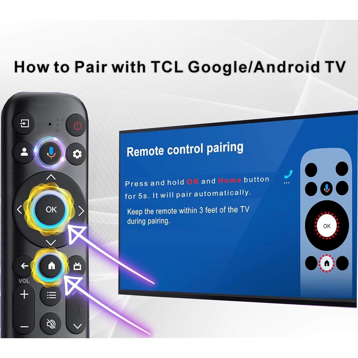 Control Remoto Universal TCL 2026 con Voz y Bluetooth