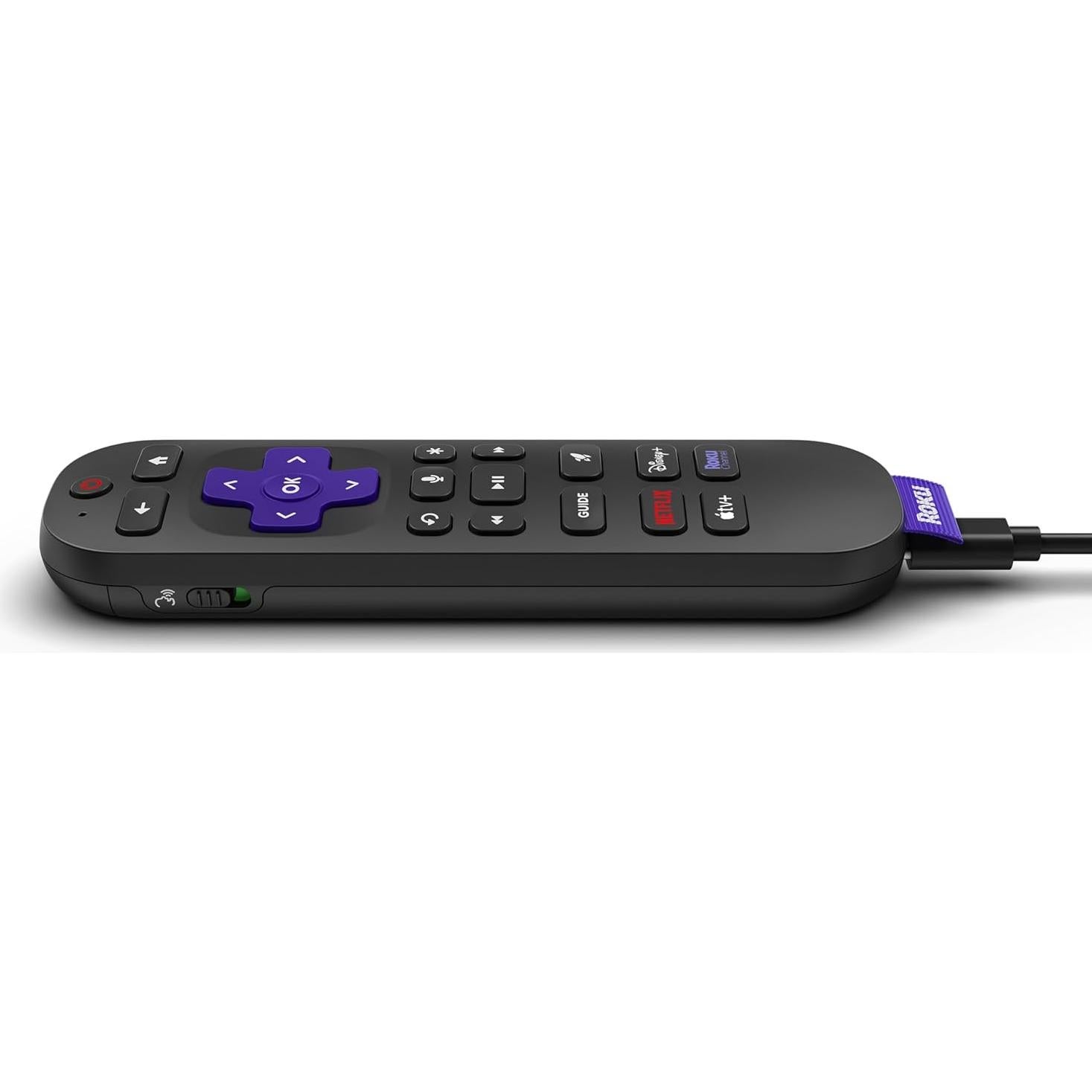 Control Remoto por Voz Pro Roku RCB1R Recargable USB-C