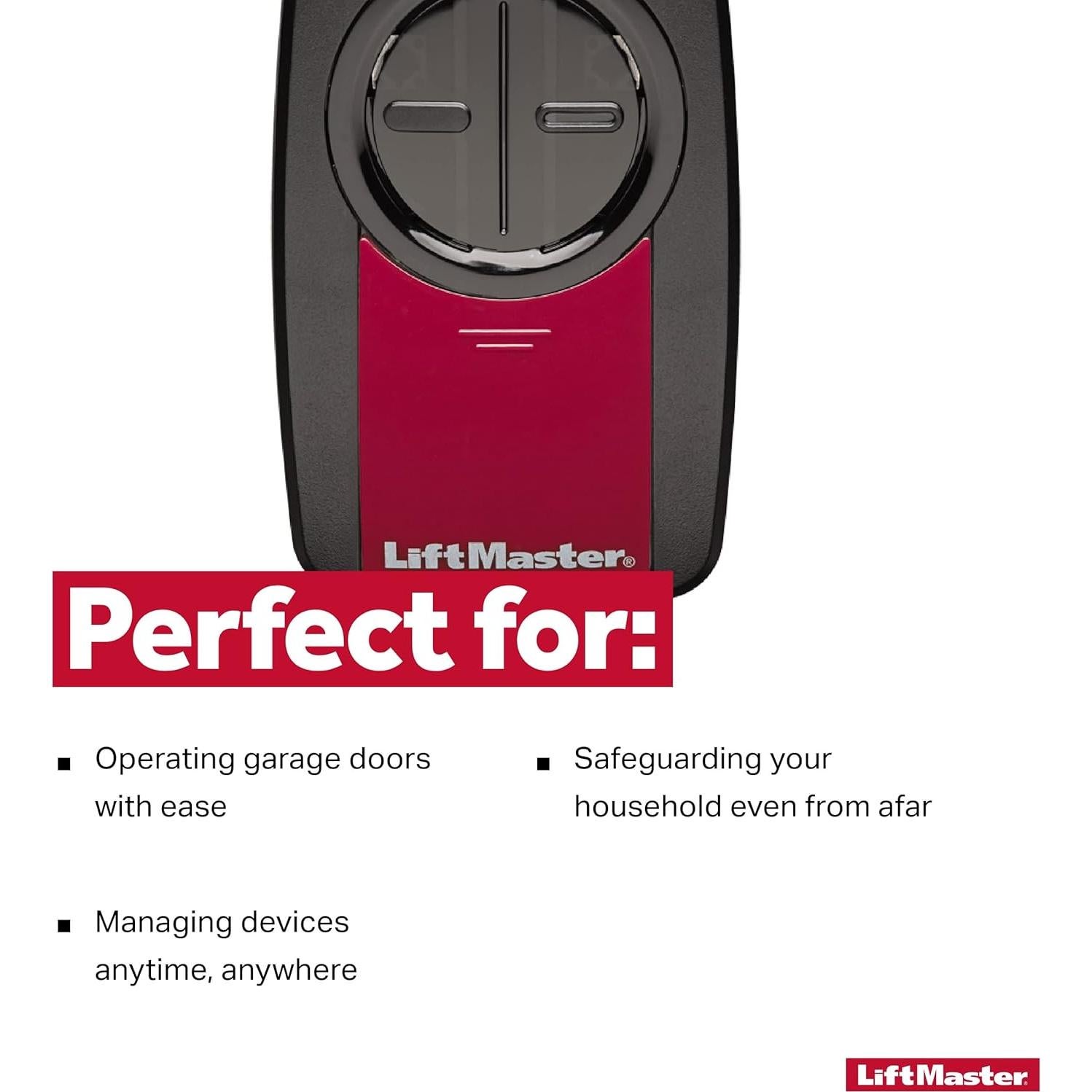 Control Remoto Universal LiftMaster 380UT para Puertas de Garaje