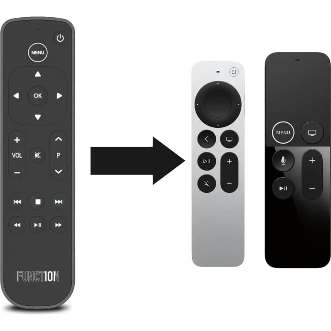 Control Remoto Bluetooth Function101 para Apple TV - 2 Unidades