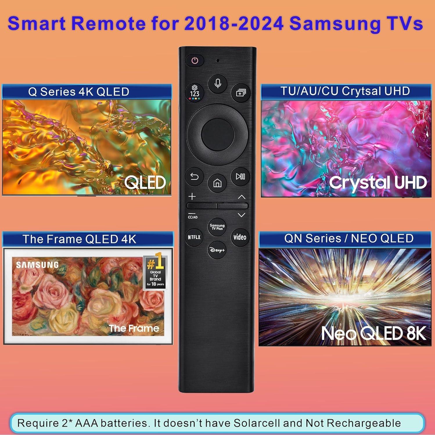 Control Remoto Reemplazo Gmatrix para TV Samsung 2018-2024