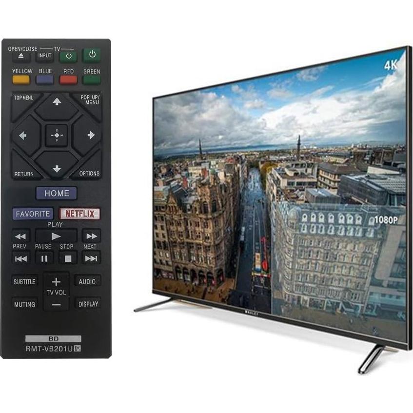 Control Remoto Reemplazo Sony RMT-VB201U para Blu-Ray 4K