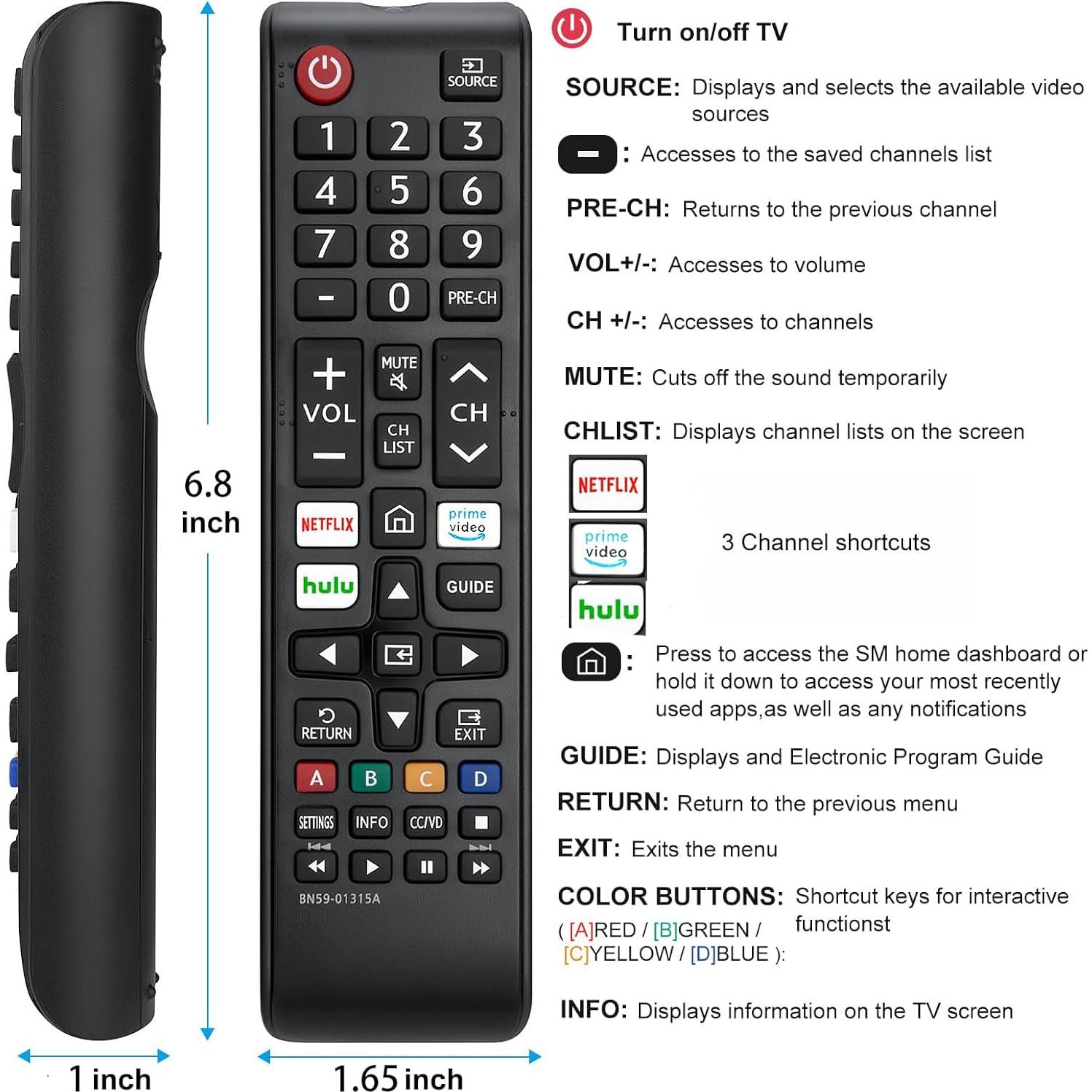 Control Remoto Universal IeasyIot para Televisores Samsung