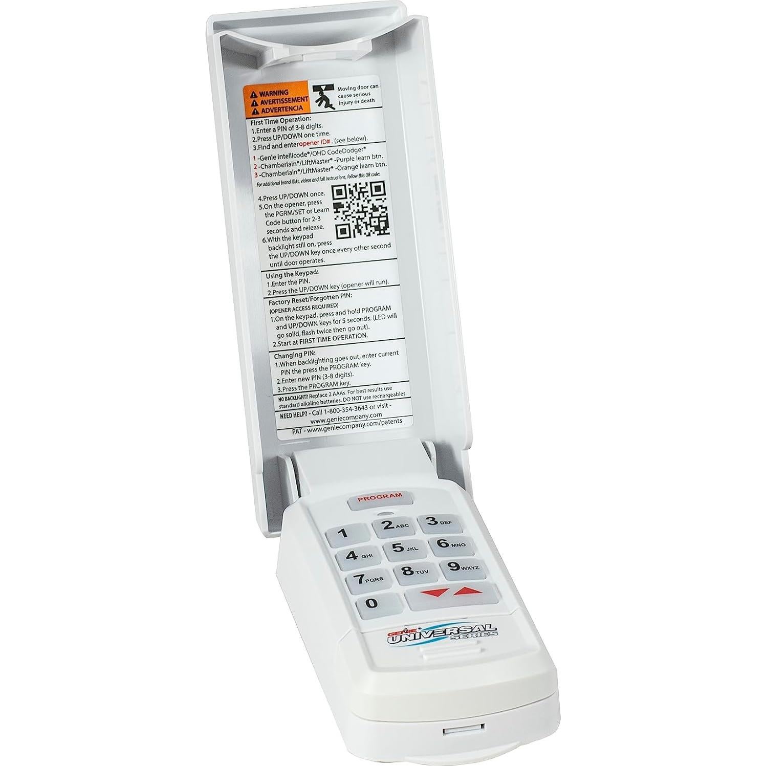Teclado Inalámbrico Universal Genie GUK-R para Garaje