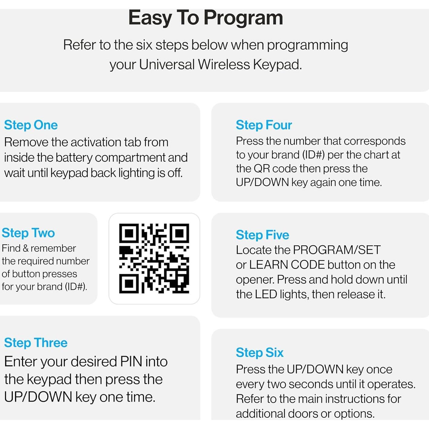 Teclado Inalámbrico Universal Genie GUK-R para Garaje