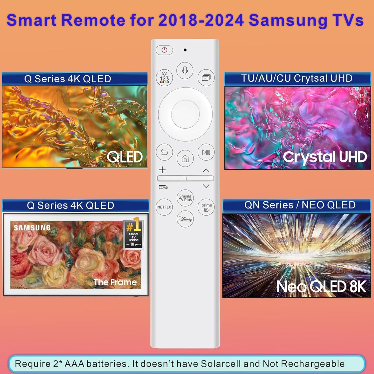 Control Remoto Mejorado Samsung BN59-01391A para Smart TV 2018-2024