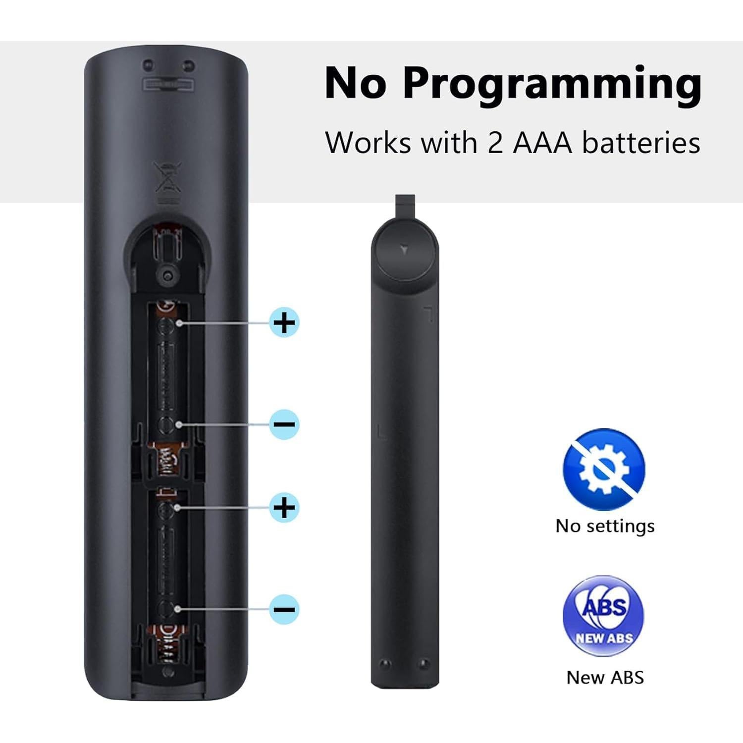 [Pack of 2] New Universal Remote Control for Samsung TV Remote Replacement Compatible with Samsung Smart TV, LED, LCD, HDTV, 3D, 4K Crystal UHD Series TV