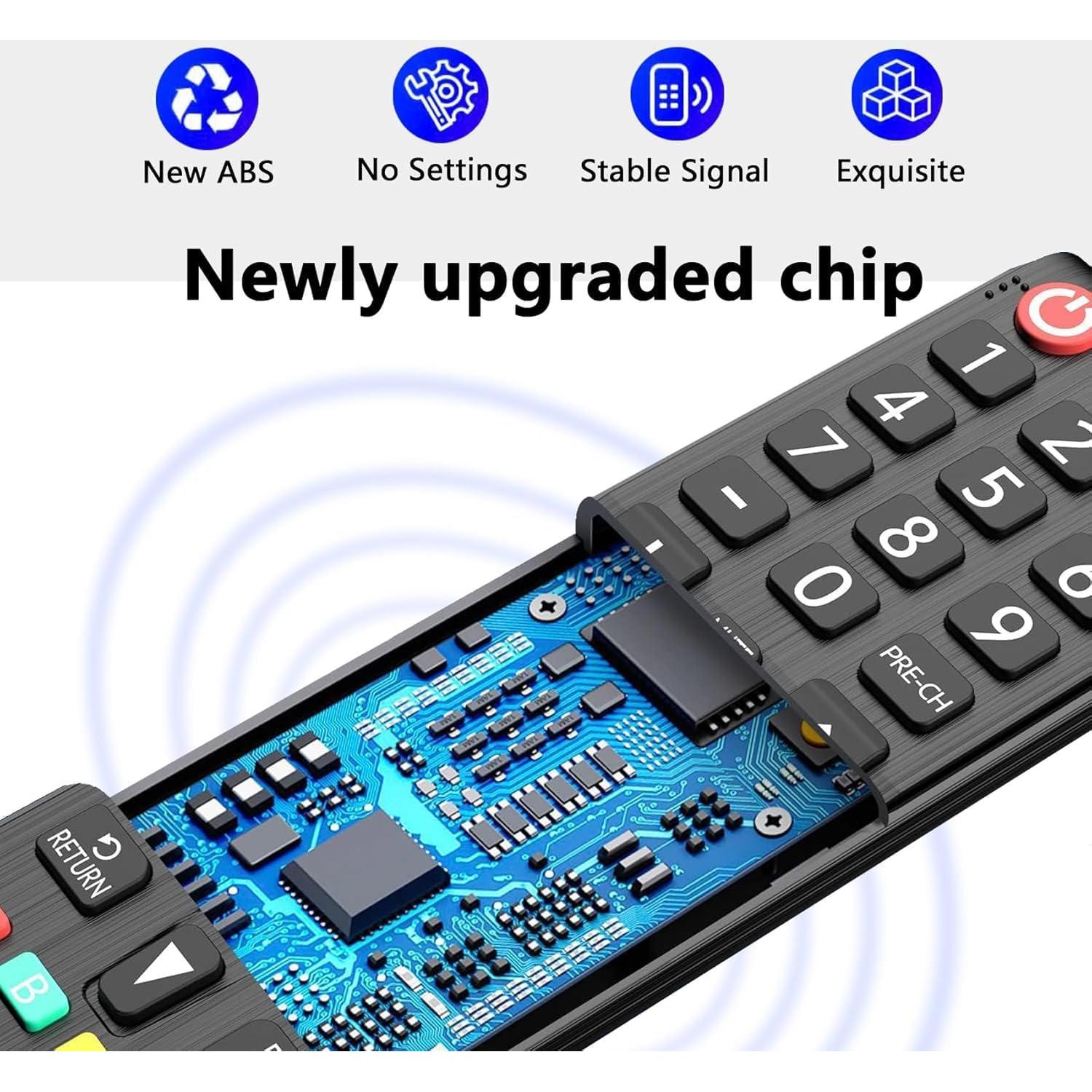[Pack of 2] New Universal Remote Control for Samsung TV Remote Replacement Compatible with Samsung Smart TV, LED, LCD, HDTV, 3D, 4K Crystal UHD Series TV