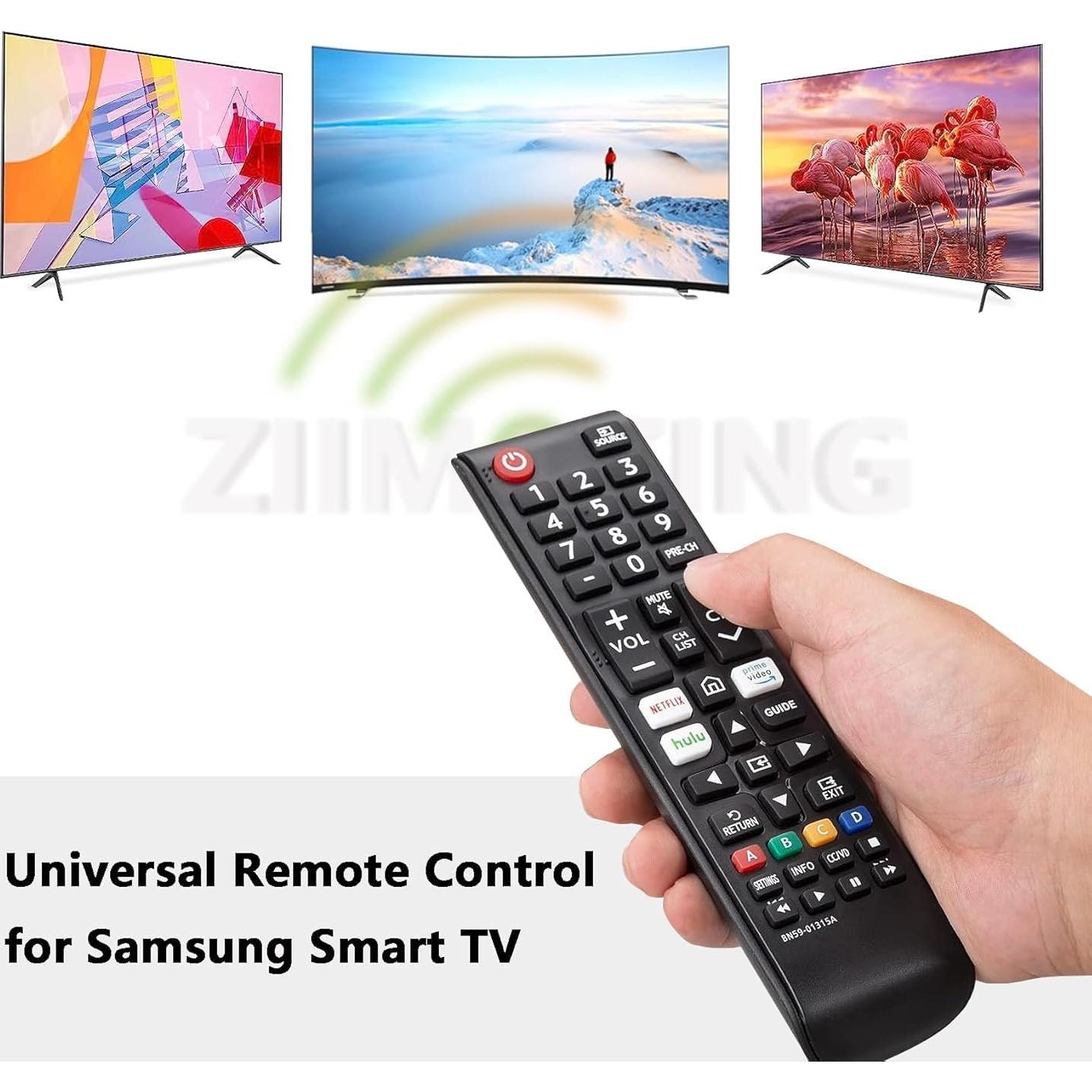 [Pack of 2] New Universal Remote Control for Samsung TV Remote Replacement Compatible with Samsung Smart TV, LED, LCD, HDTV, 3D, 4K Crystal UHD Series TV