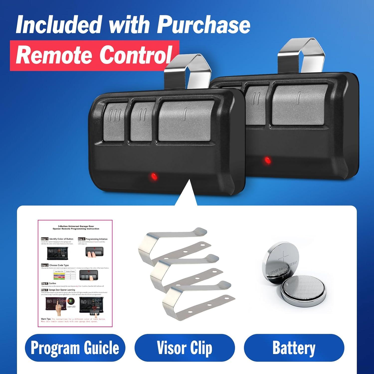 Control Remoto Universal de Puerta de Garaje AZEN 3 Piezas