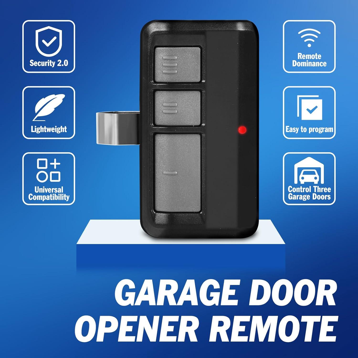 Control Remoto Universal de Puerta de Garaje AZEN 3 Piezas