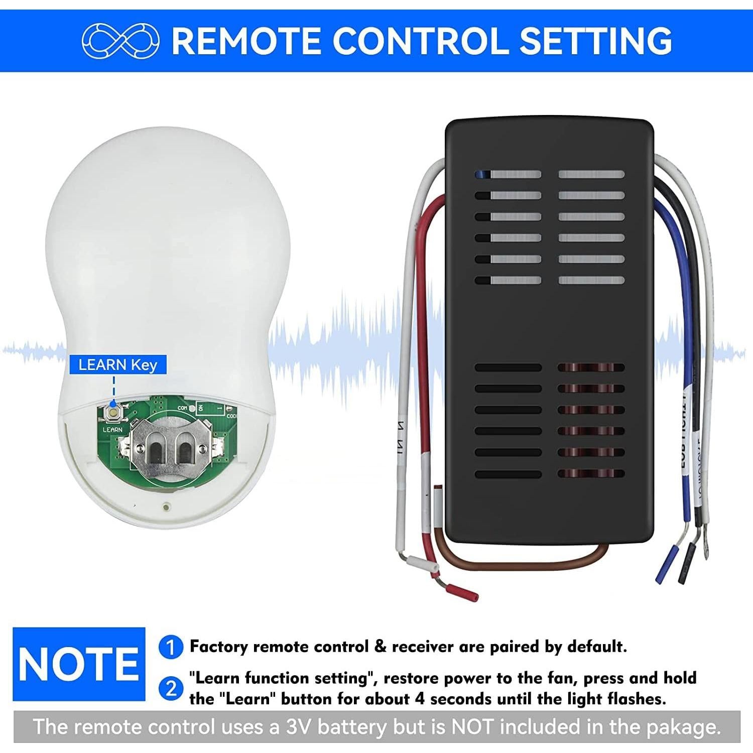 Control Remoto Universal para Ventilador de Techo FEKOTS 99122