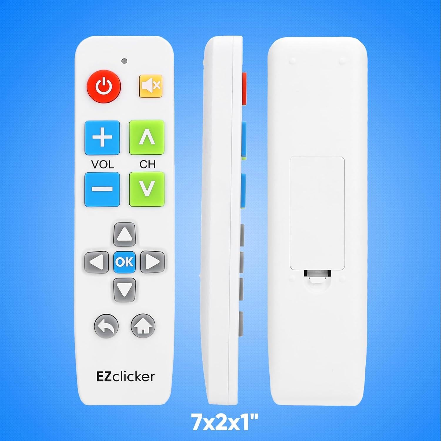 Control Remoto Samsung Blanco Botón Grande Fácil Uso