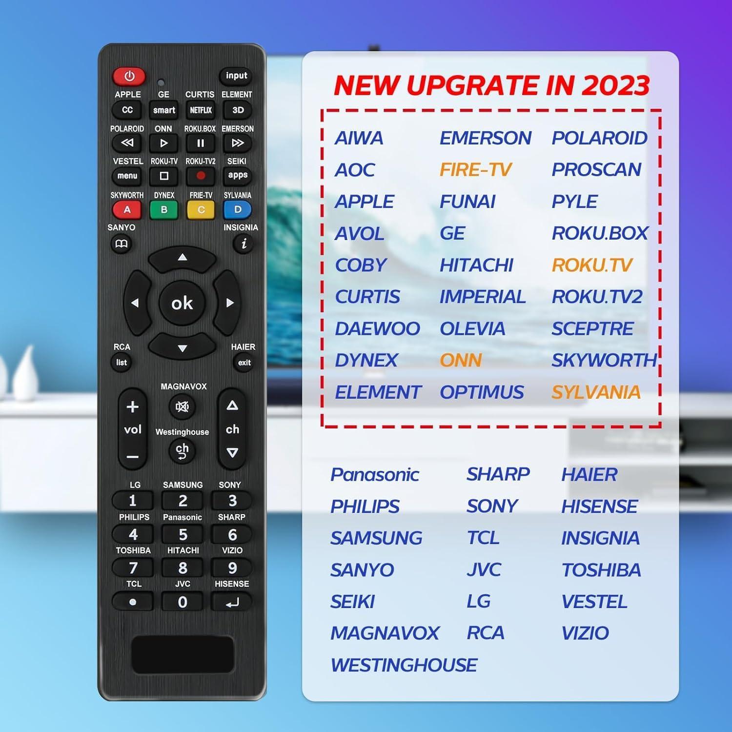 Control Remoto Universal para TV RC-G008 - Compatible con LG, Samsung, RCA y más