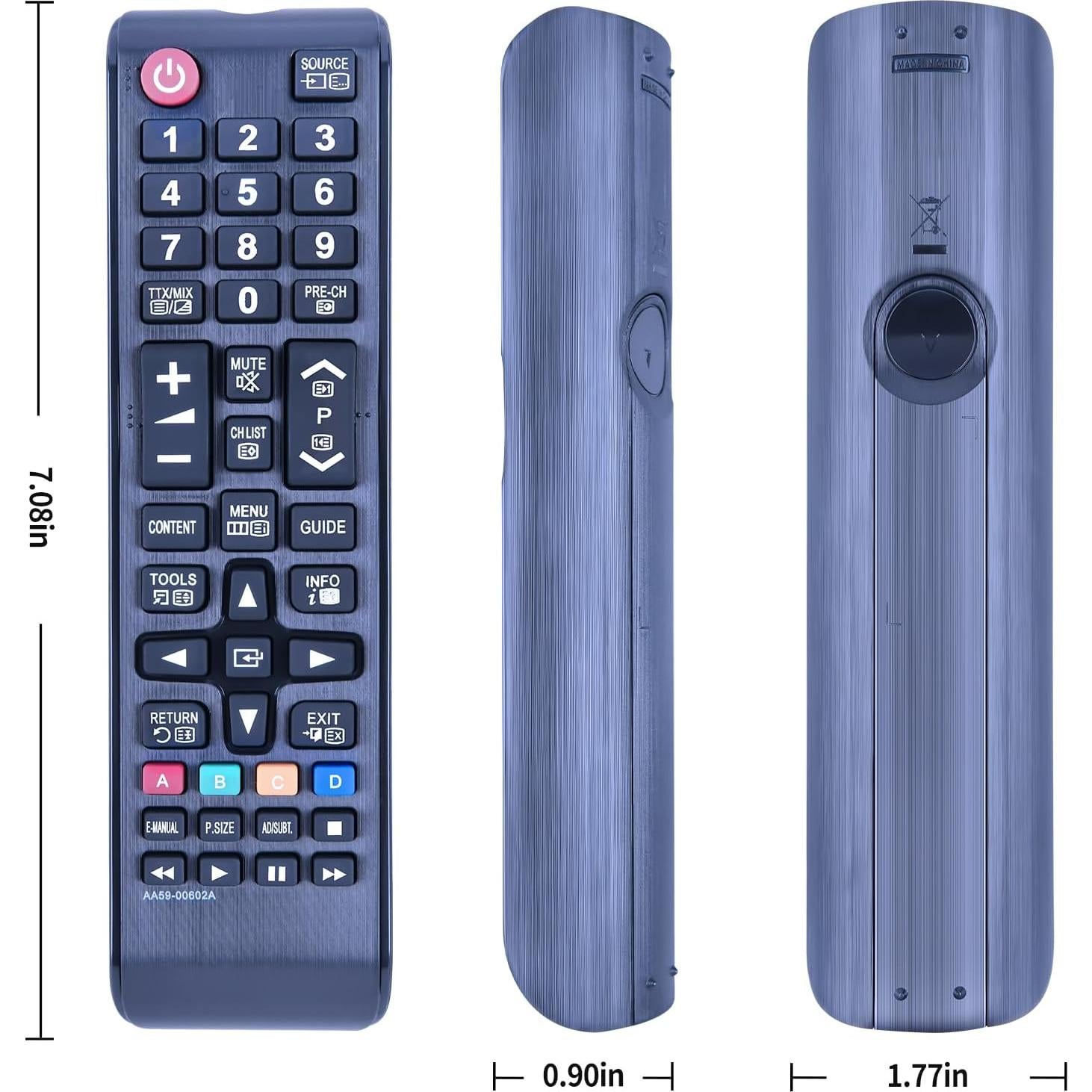 New AA59-00602A Replacement Remote fit for Samsung TV AA59-00600A AA59-00743A AA59-00619A AA59-00622A AA59-00617A UE32EH5000 UE32EH5000K UE32EH5000W UE40EH5000W UE26EH4000W UE32EH4000W LT23A750ND
