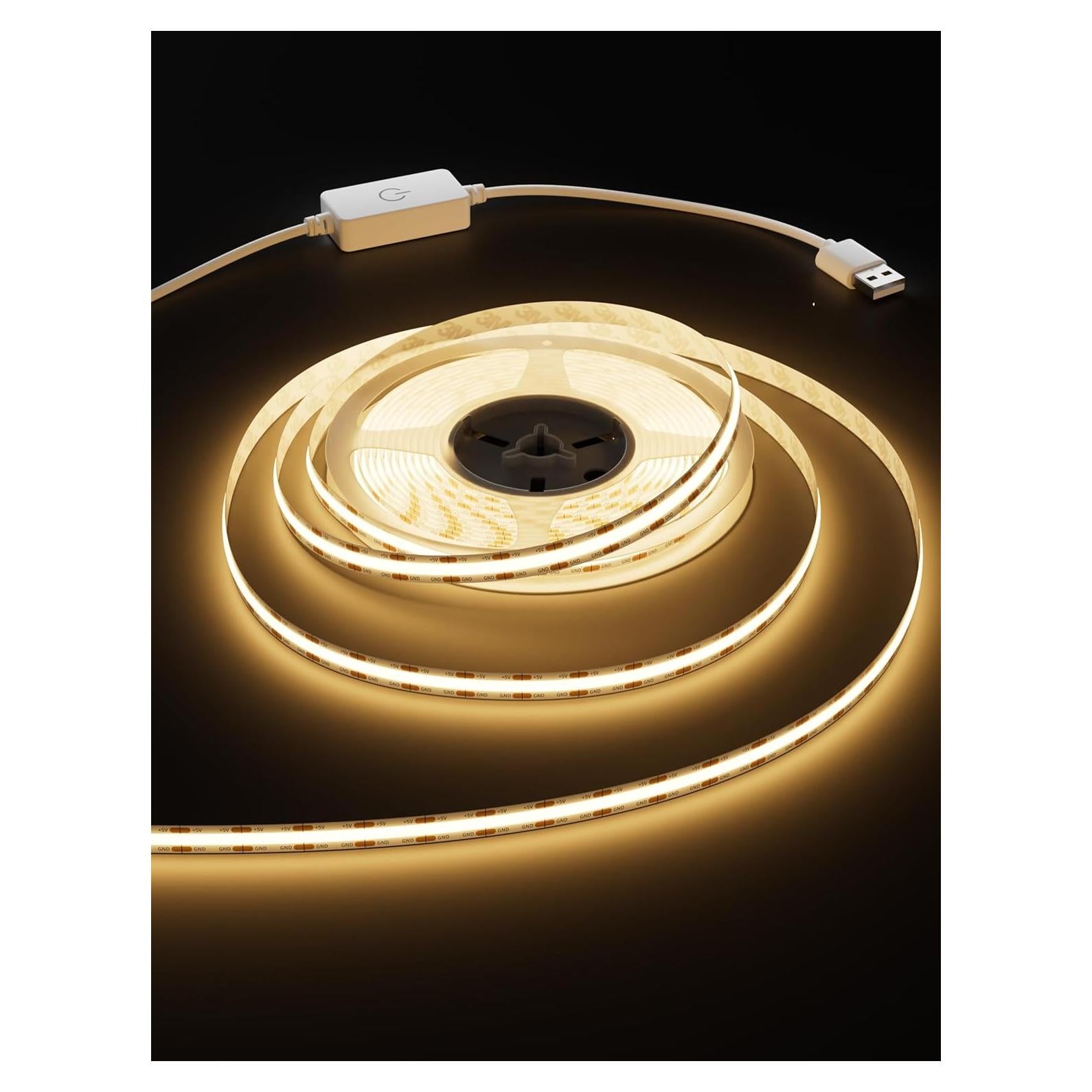 Tira LED COB MIWISE 2m 2700K USB Dimerizable Táctil