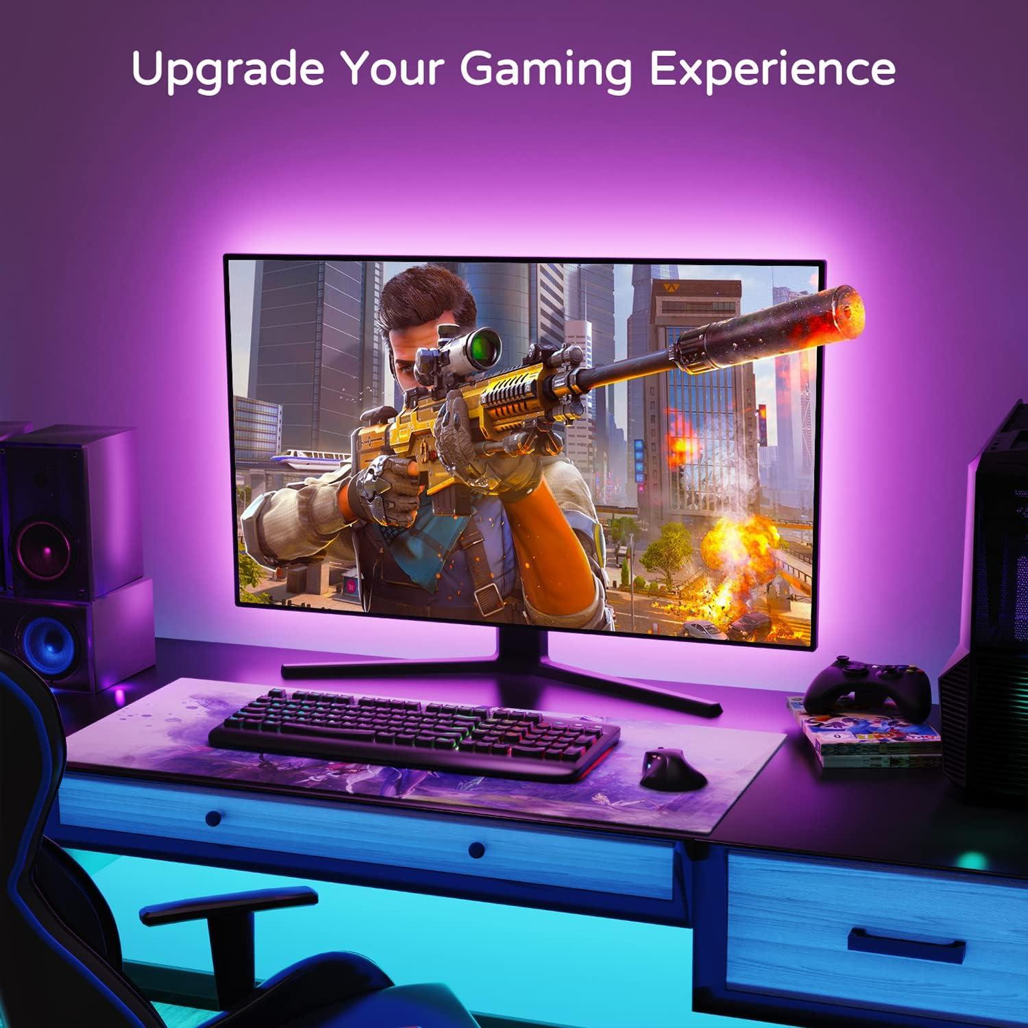 HAMLITE Luces LED RGB para TV 85-95" 6.4m USB Control Remoto