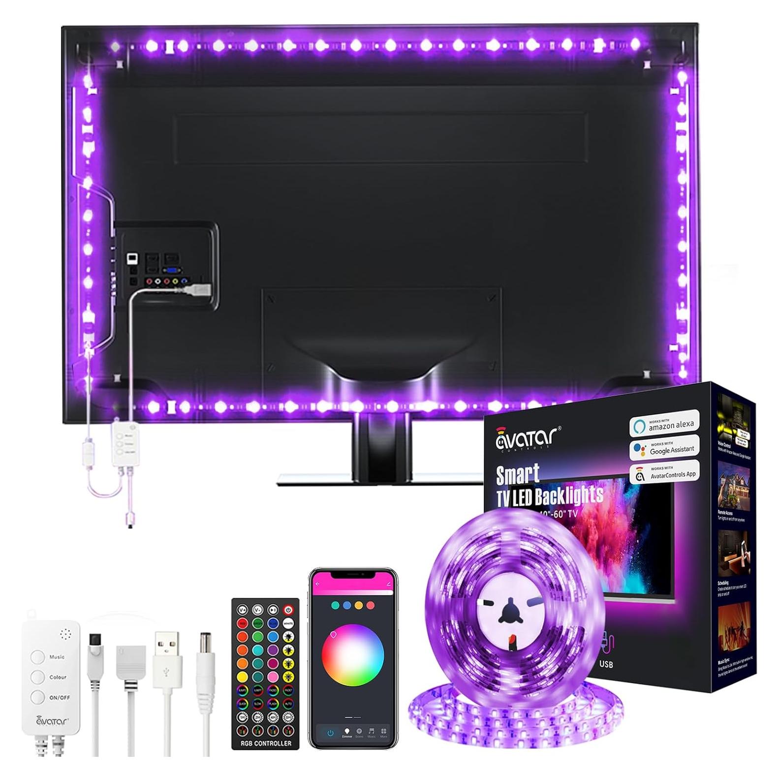 Luces de tira LED RGB Avatar Controls 3.0m con control APP y voz