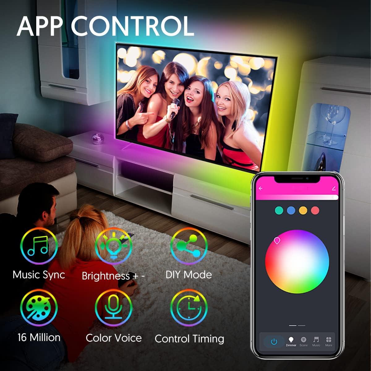 Luces de tira LED RGB Avatar Controls 3.0m con control APP y voz