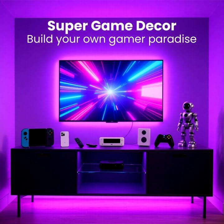 Luces LED VOLIVO 4.57m RGB para TV 45-65" con control remoto