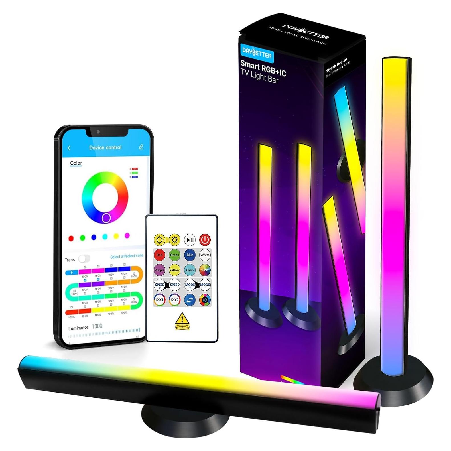 Barras de Luz LED DAYBETTER RGB 35 cm para TV 45-75"