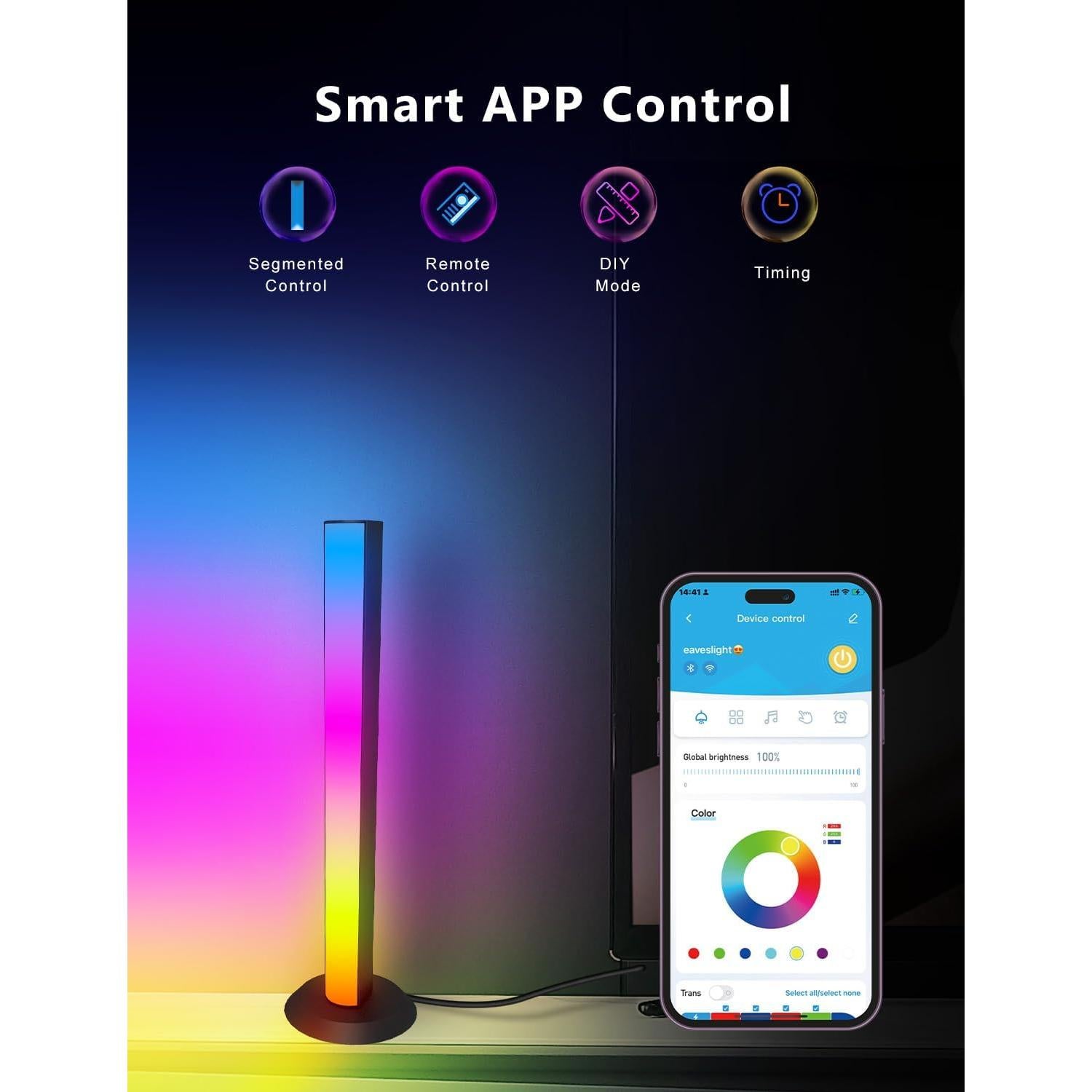 Barras de Luz LED DAYBETTER RGB 35 cm para TV 45-75"